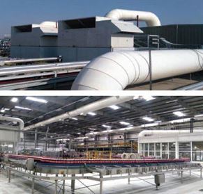 Irak Hilla ve Kerbela Coca Cola Fabrikalarında Roof Top Klima Sistemi