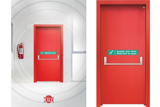 CE Sertifikalı Kale Yangın Kapısı Güvenliği Üst Noktaya Taşıyor